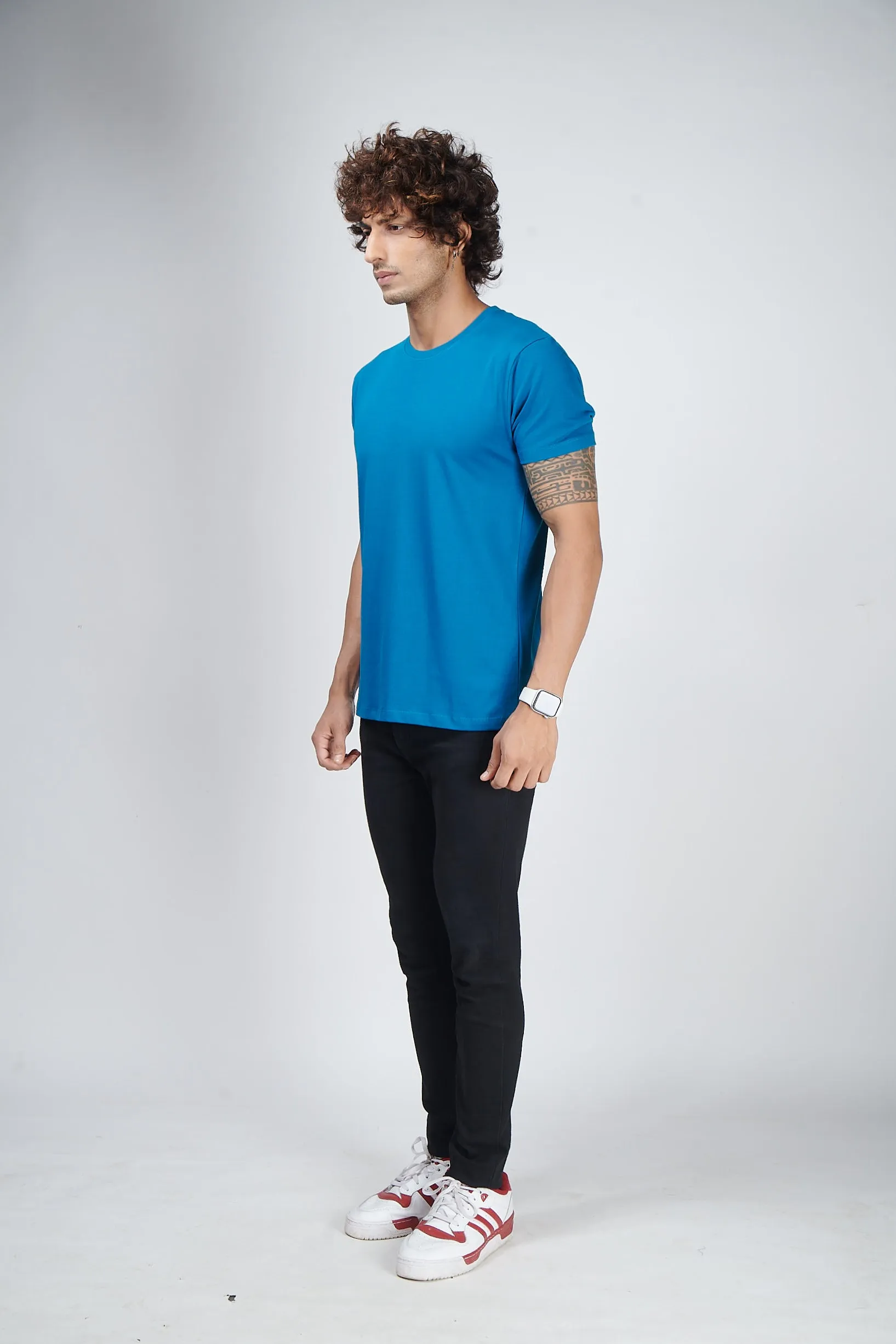 SeaPort Blue Half Sleeve T-Shirt