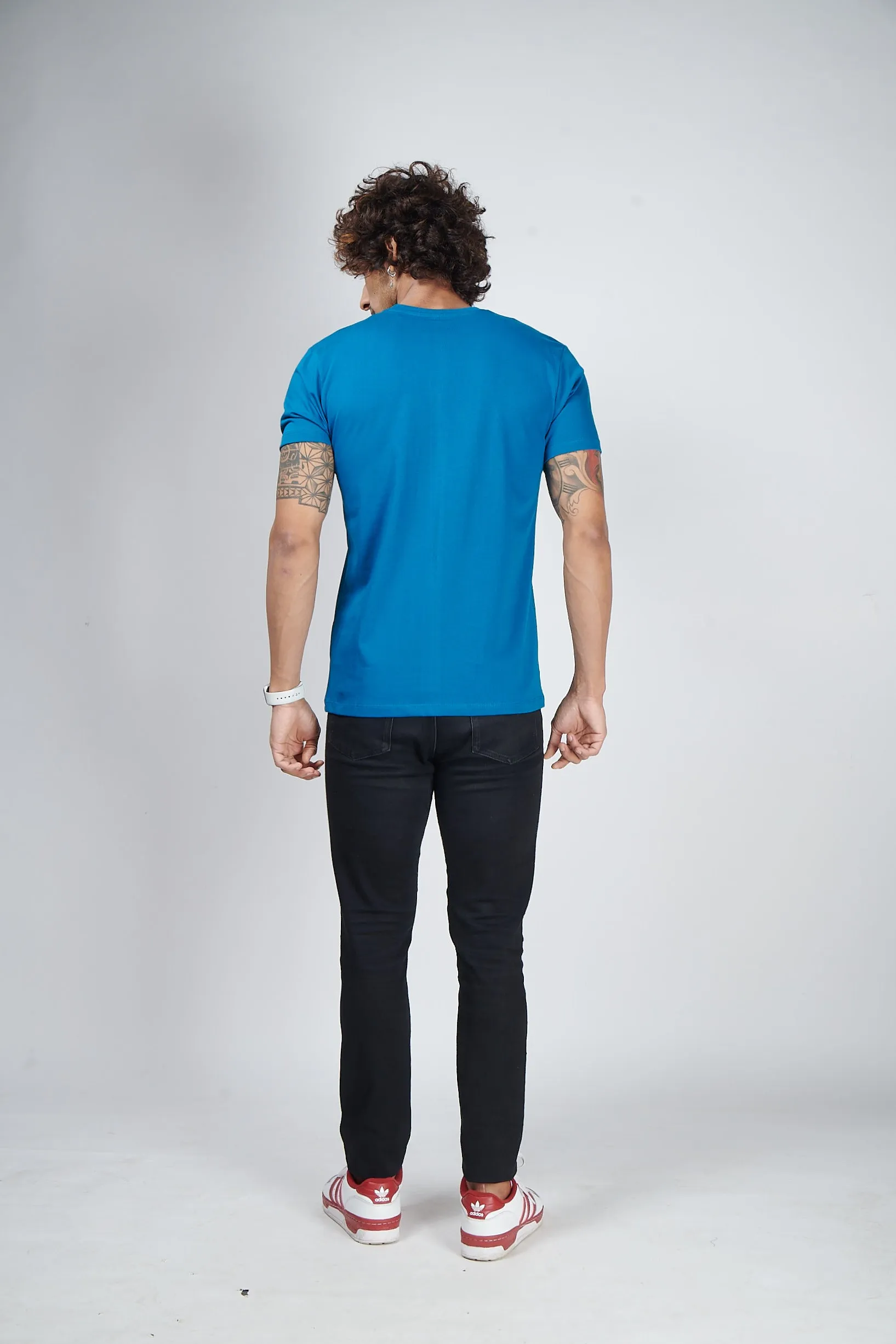 SeaPort Blue Half Sleeve T-Shirt