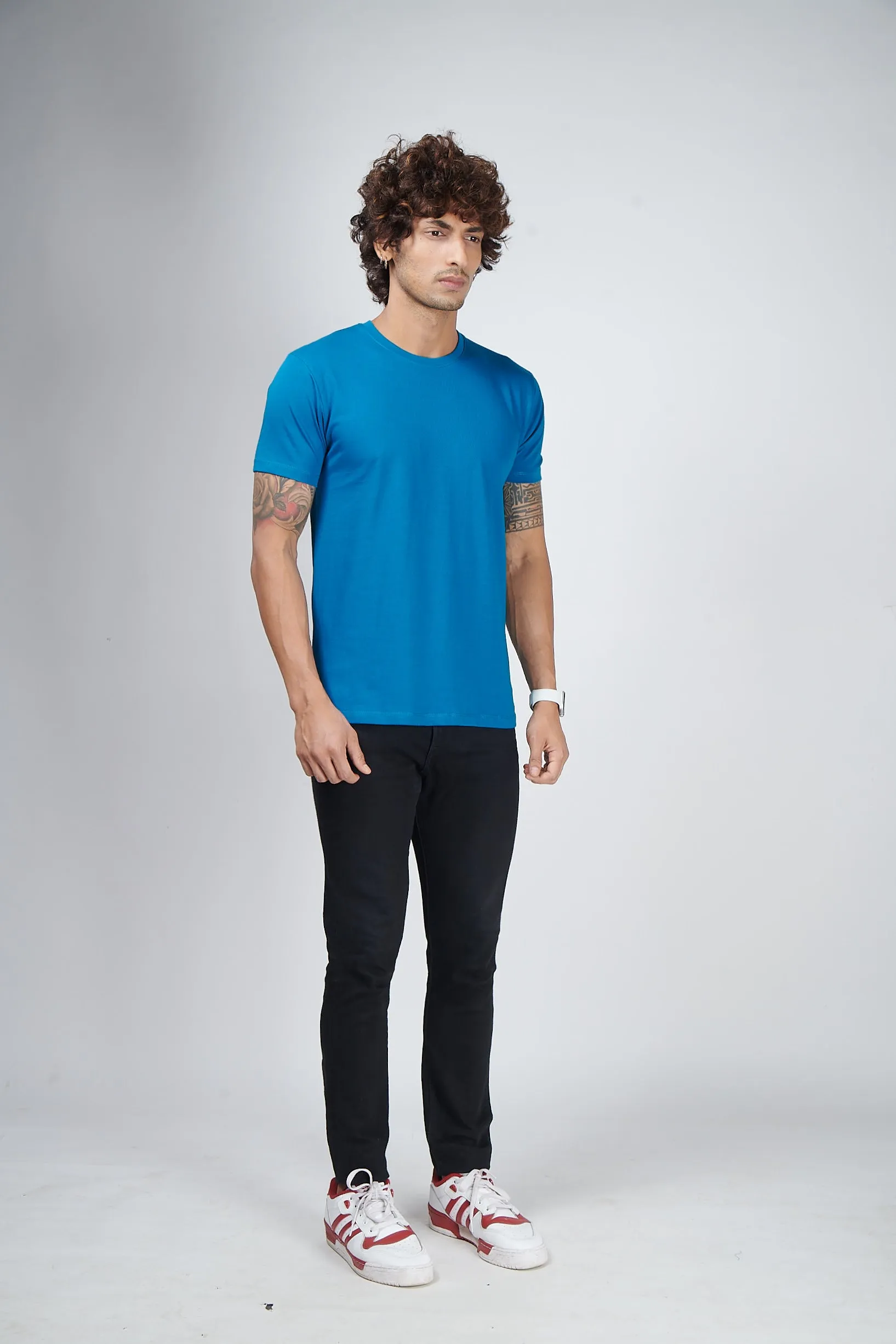 SeaPort Blue Half Sleeve T-Shirt