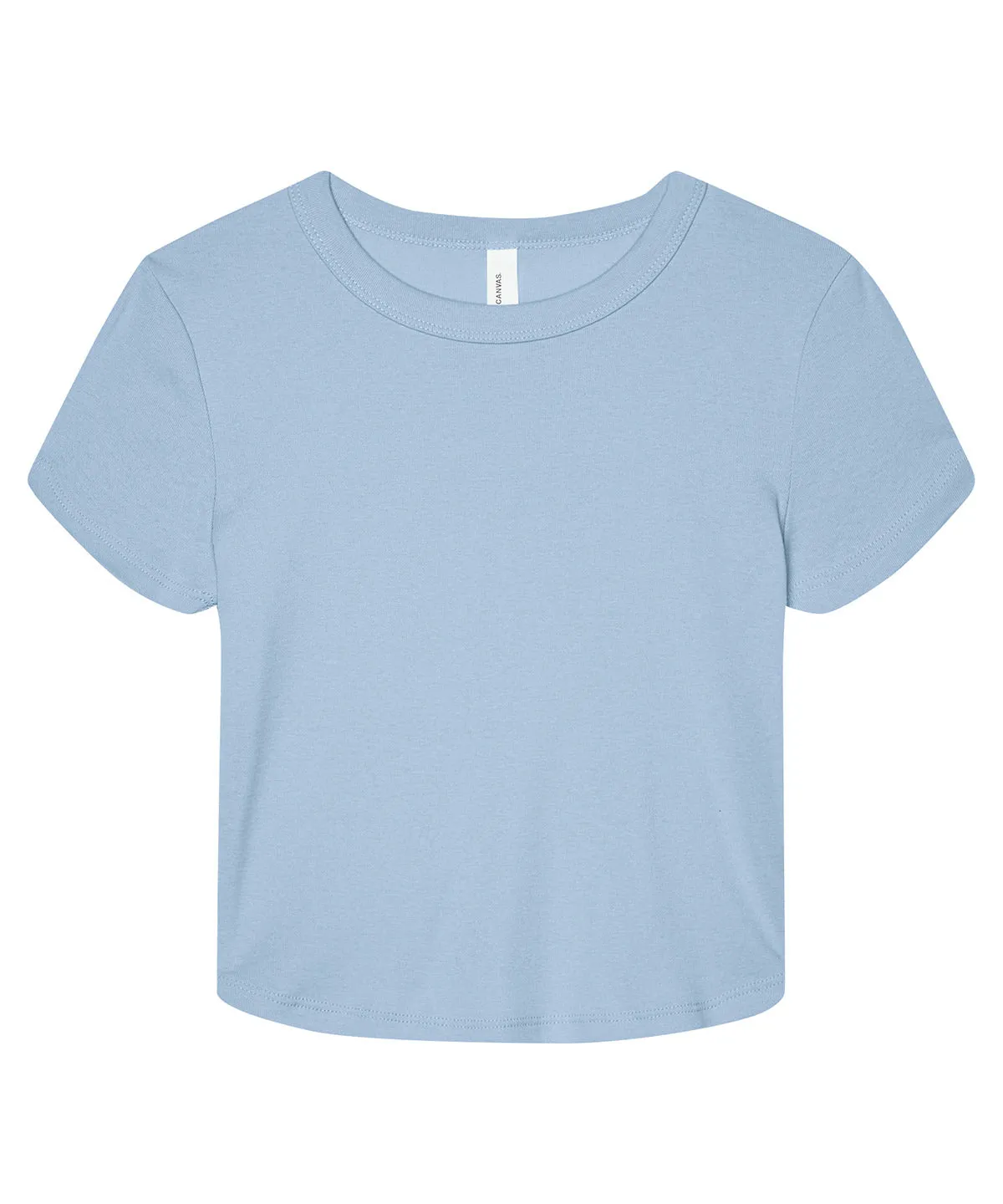 Solid Baby Blue Blend - Women’s micro rib baby t-shirt