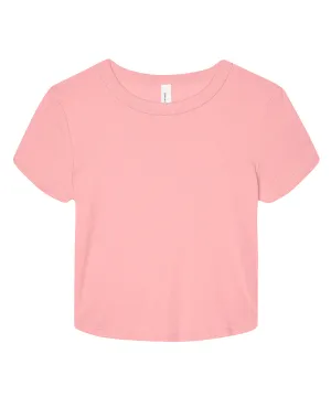 Solid Pink Blend - Women’s micro rib baby t-shirt