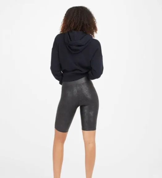 SPANX Faux Leather Bike Shorts