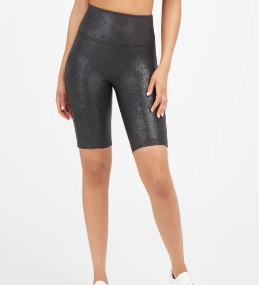 SPANX Faux Leather Bike Shorts