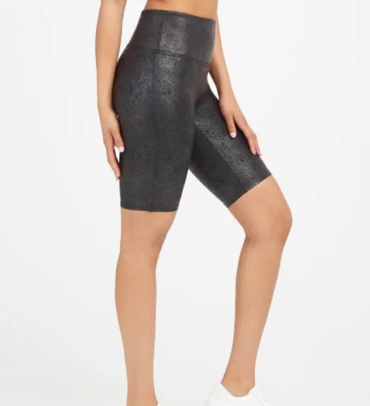 SPANX Faux Leather Bike Shorts