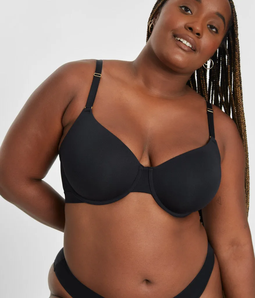 The All-Day T-Shirt Bra: Jet Black