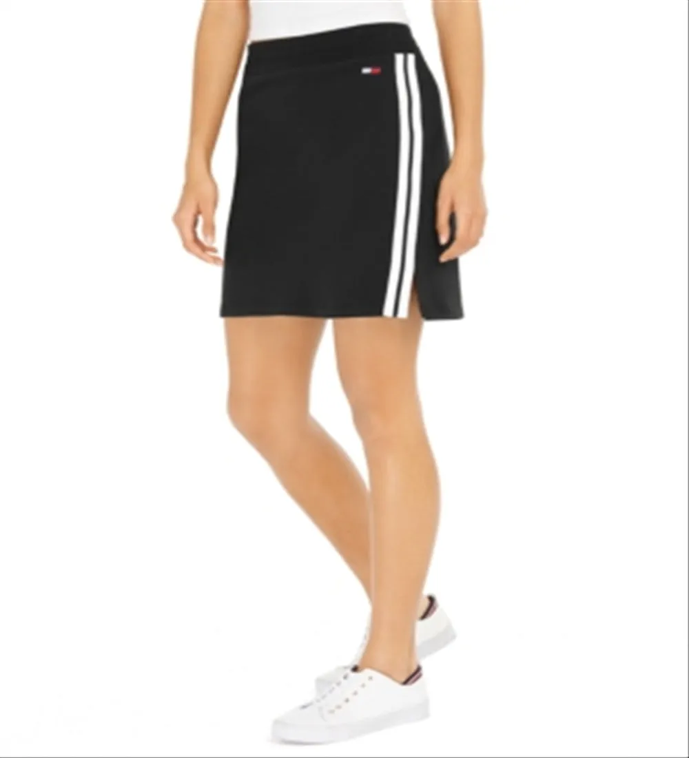 Tommy Hilfiger Women's Sport French Terry Skirt Black Size X-Large