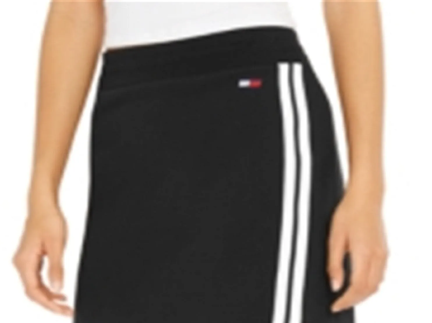 Tommy Hilfiger Women's Sport French Terry Skirt Black Size X-Large