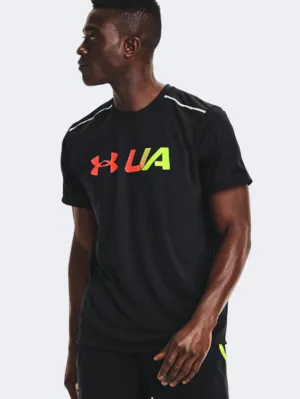 Under Armour Graphic Print Men Running T-Shirt Black