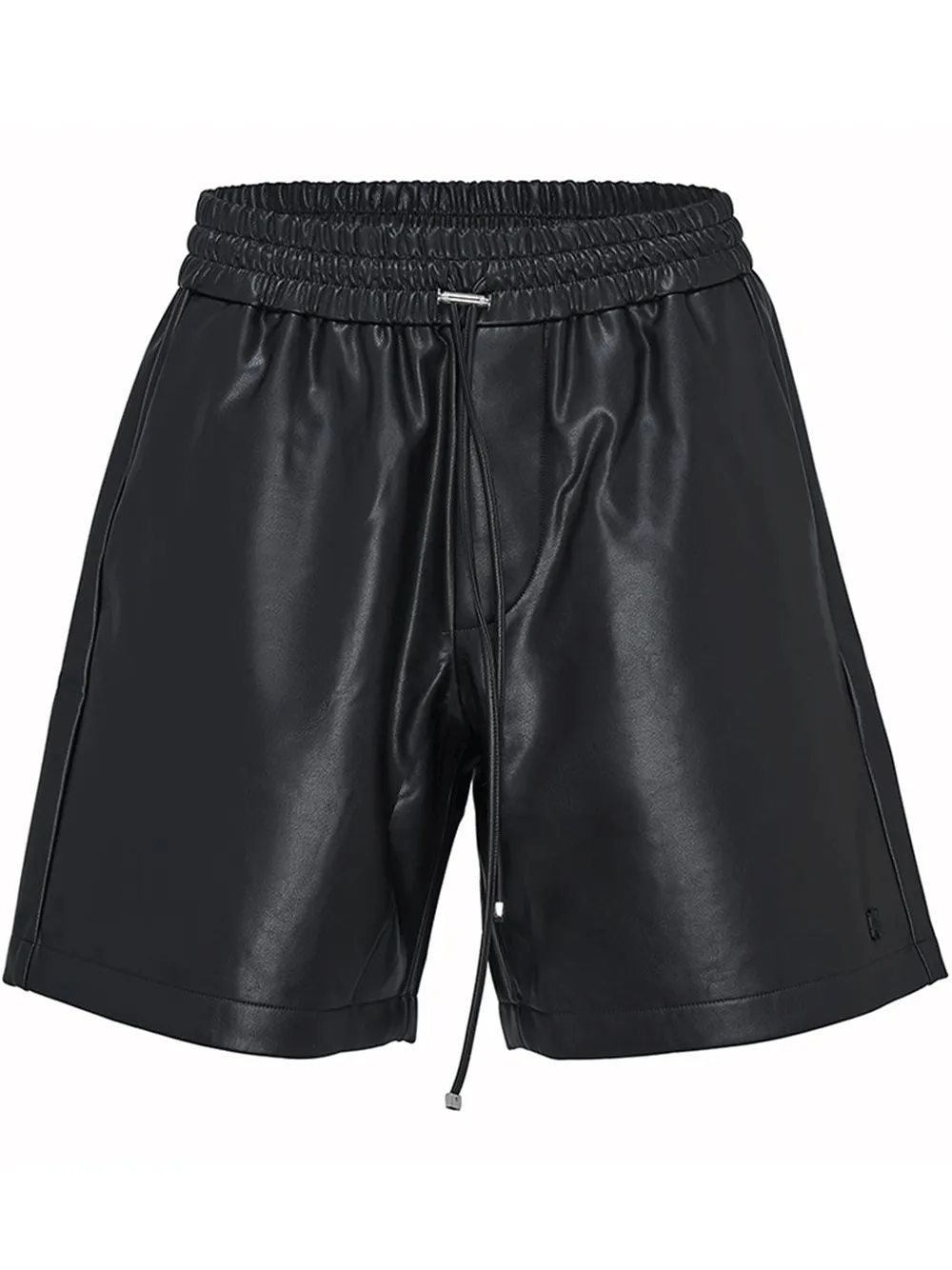 Vegan Leather Ball Shorts